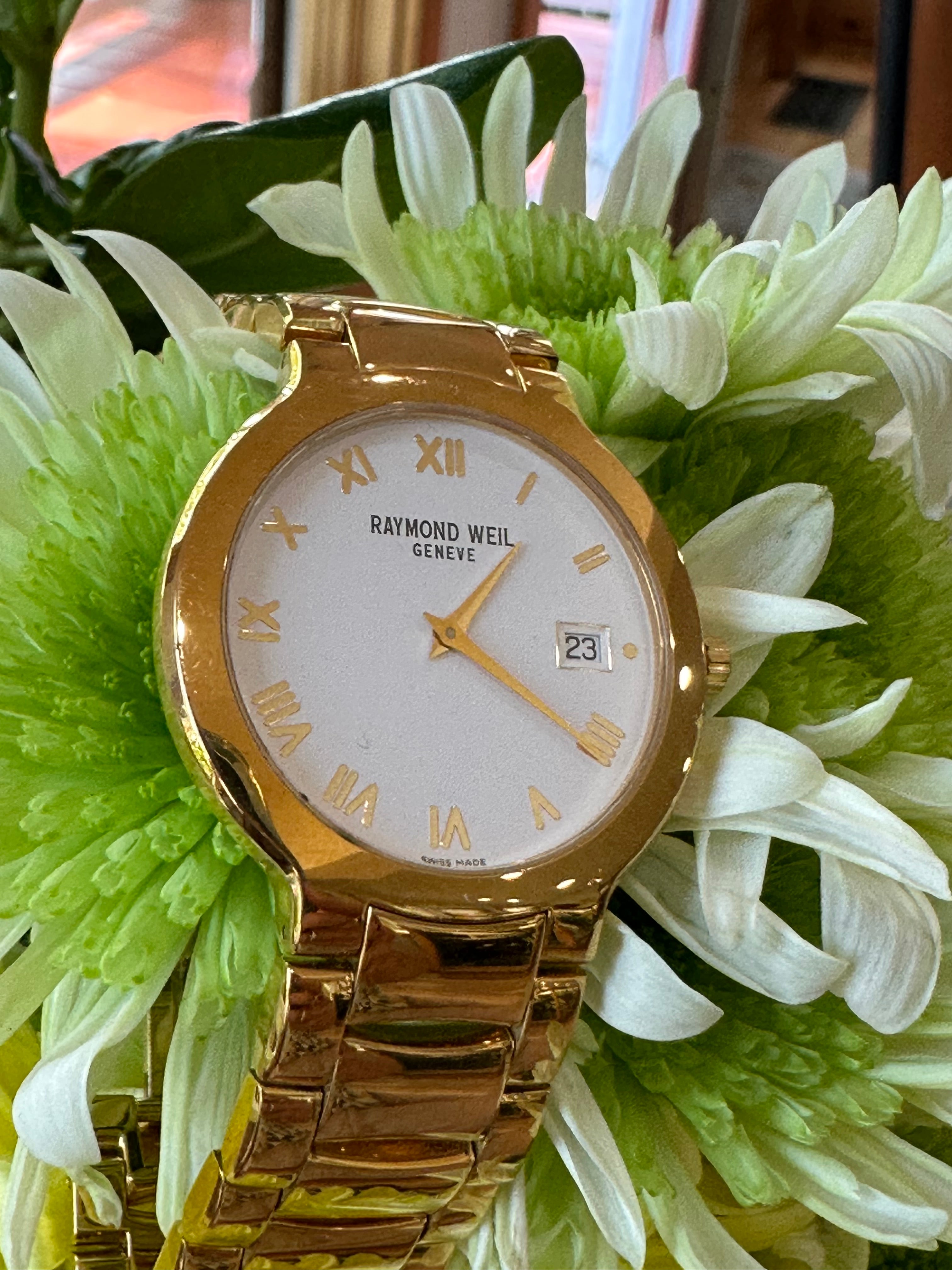 Yellow Gold Tone Raymond Weil Men's Watch # 543-01676 – O'Neill's