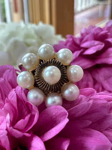 10 Karat Yellow Gold Pearl Ring  # 530-00376