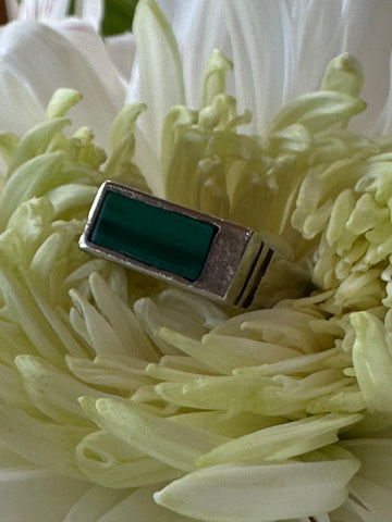 Sterling Silver Malachite Ring  # 555-04147