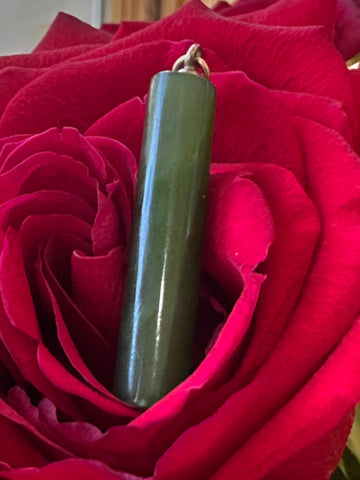 Jade Cylindrical Pendant  # 800-00158