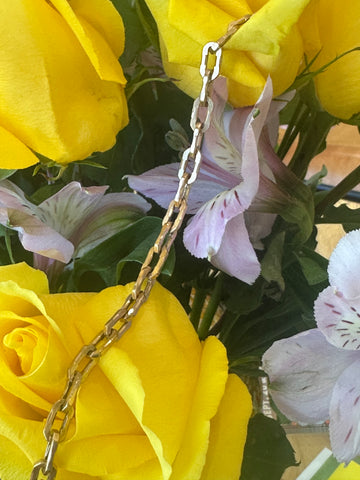 12 Karat Yellow Gold Filled Oval Link Bracelet  # 466-00279