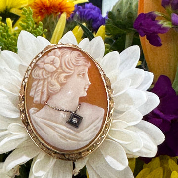 14 Karat Yellow Gold Cameo  # 546-00356