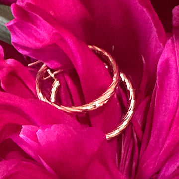 14 Karat Rose Gold Small Hoops