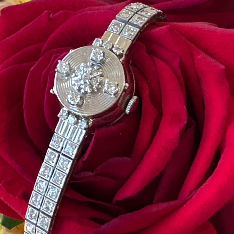 14 Karat White Gold Tissot Wristwatch