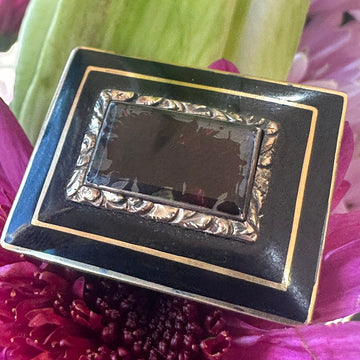 15 Karat Yellow Gold Mourning Pin