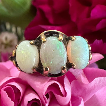 Triple Opal Ring