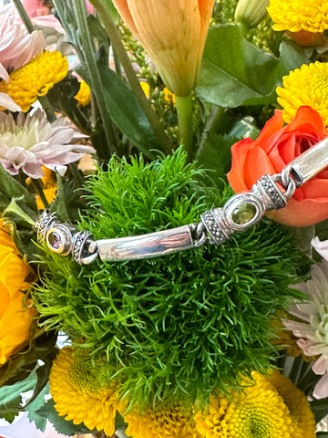 Sterling Silver Gemstone Bracelet  # 555-04048