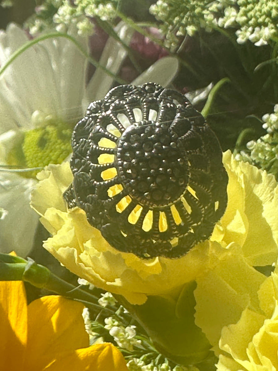 Sterling Silver and Marcasite Ring  # 555-04012