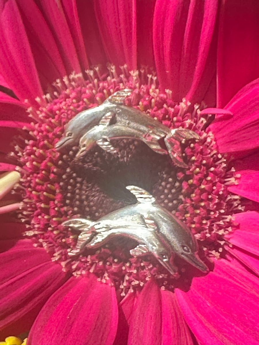 Sterling Silver Dolphin Earrings  # 555-04024