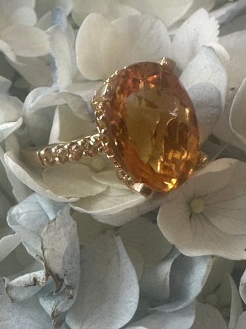 14 Karat Yellow Gold Citrine Ring  # 200-02681
