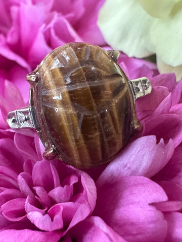 10 Karat Yellow Gold Tiger Eye Ring  # 200-01593