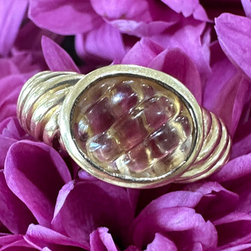 14 Karat Yellow Gold Citrine Ring