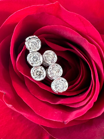 Platinum Diamond Earrings  # 150-00778