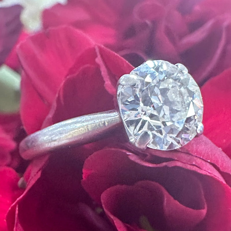 Platinum Diamond Solitaire Ring