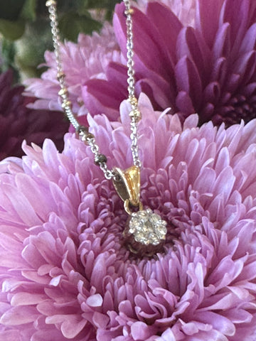 18 Karat Yellow Gold Diamond Pendant  # 160-00506