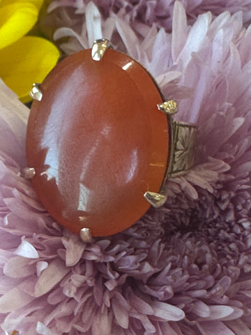 14 Karat Yellow Gold Carnelian Ring  # 200-02678