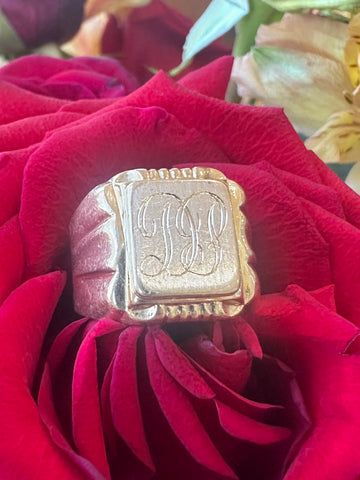 14 Karat Yellow Gold Men's Signet Ring  # 405-00096