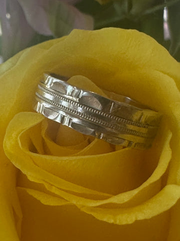 Yellow Gold Filled Engraved Band  #466-00278