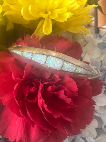 Sterling Silver Opal Cuff Bracelet   # 555-04165
