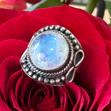 Sterling Silver Moonstone Ring  # 555-04185