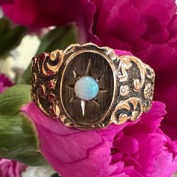 14 Karat Yellow Gold Opal Ring