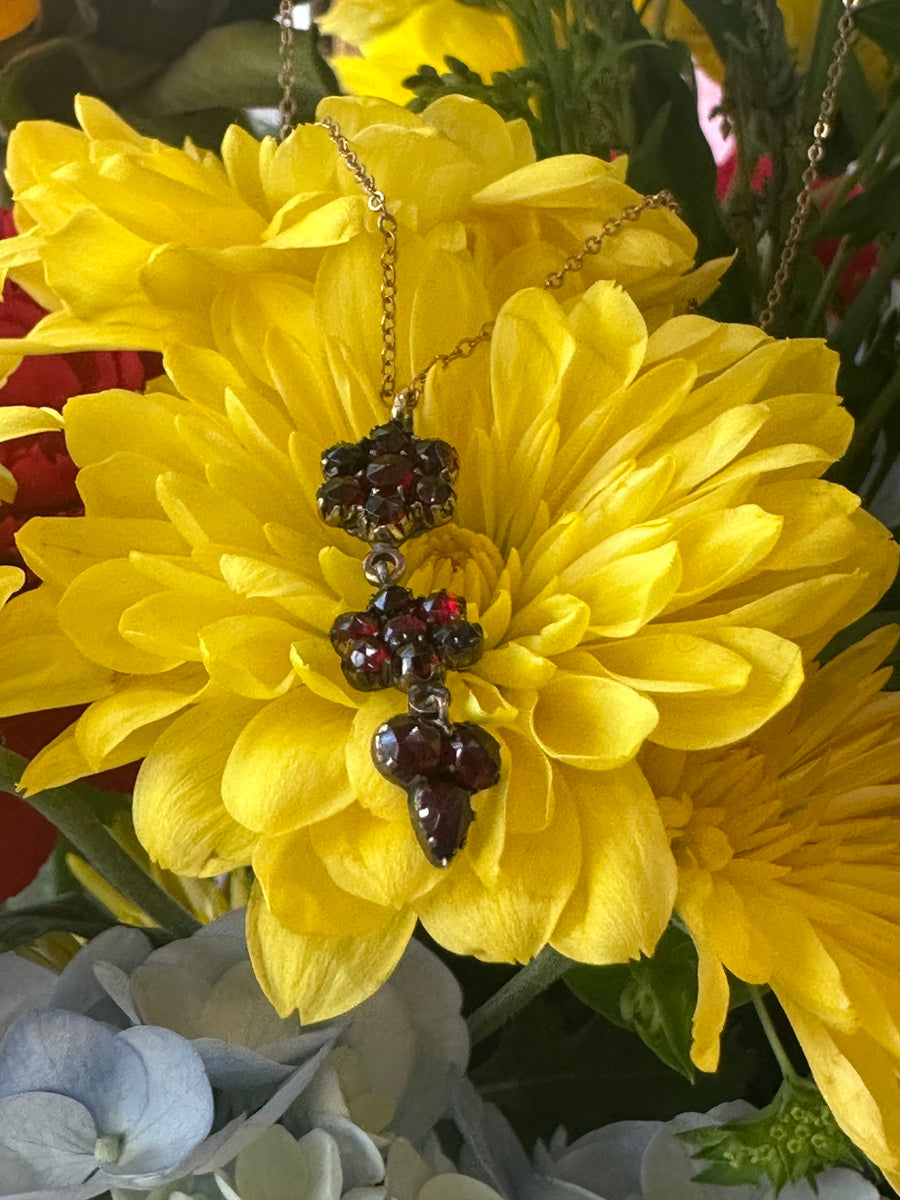 Vermeil and Garnet Pendant  # 235-00381