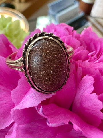 10 Karat Yellow Gold Sunstone Ring  # 200-02526