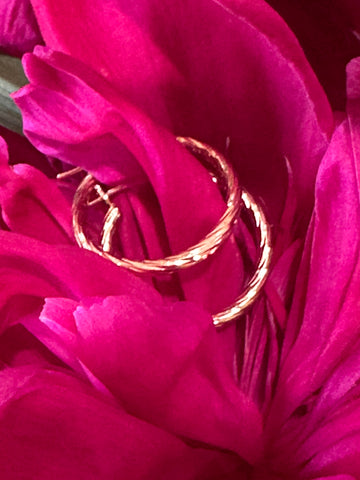 14 Karat Rose Gold Small Hoops  # 425-00219