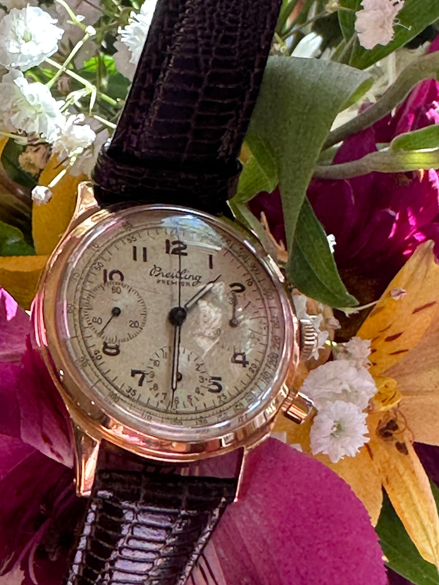 18 Karat Rose Gold Breitling Premier Chronograph  # 543-01759