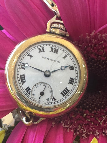14 Karat Yellow Gold Hamilton Wristwatch  # 543-01385