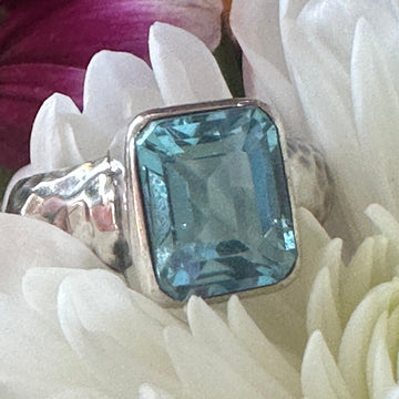 Sterling Silver Blue Topaz Ring