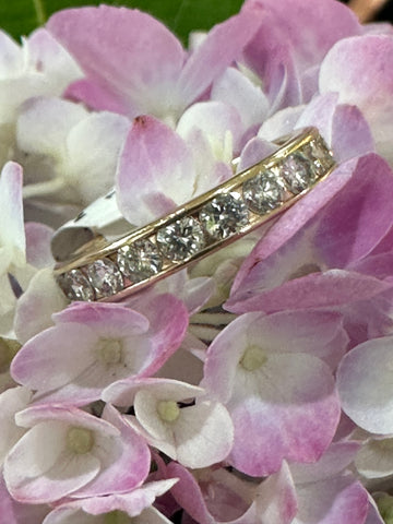 14 Karat Yellow Gold Diamond Band  # 110-00761