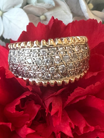 14 Karat Yellow Gold Diamond Band  # 130-00936