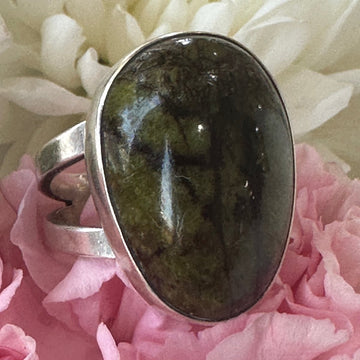 Sterling Silver Agate Ring