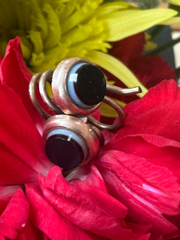 Vintage Gold Filled Black Onyx Cufflinks  #  466-00274