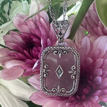 Sterling Silver Camphor Quartz Necklace