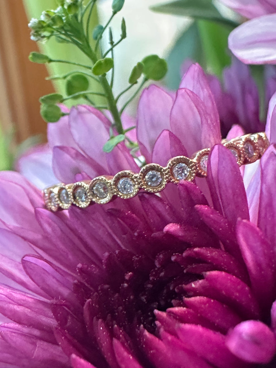 18 Karat Yellow Gold Diamond Eternity Band  # 110-00759