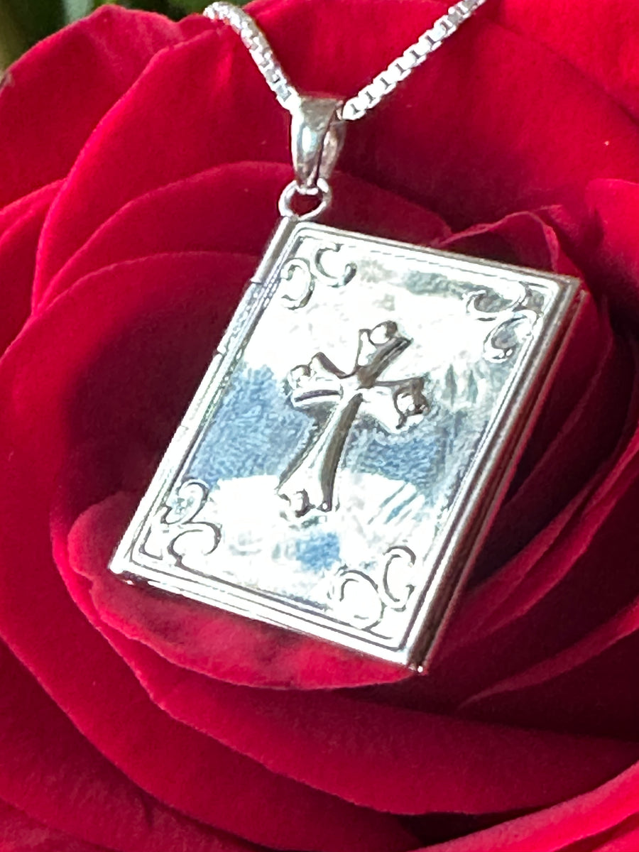 Sterling Silver Lord's Prayer Necklace  # 555-04190