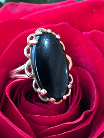 10 Karat Yellow Gold Onyx Ring  # 200-02682