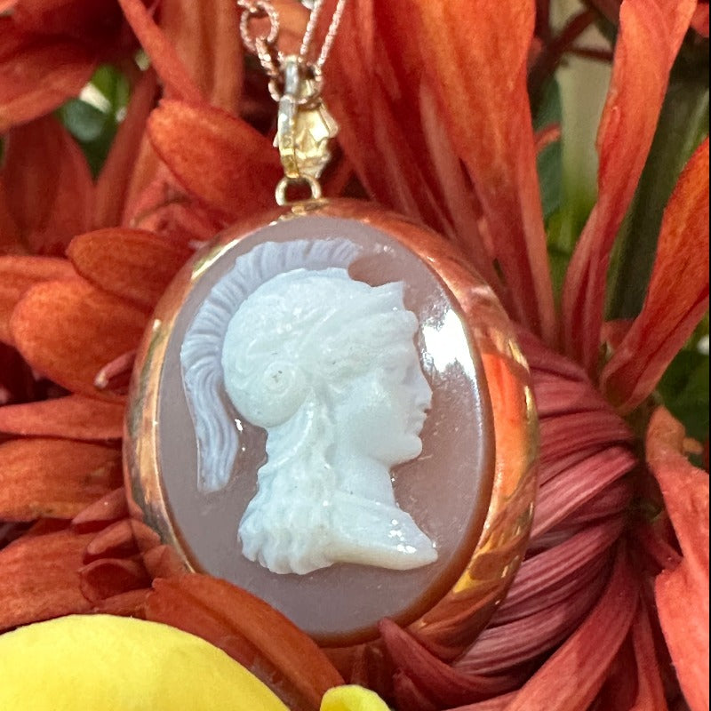 Gold Filled Cameo Pendant