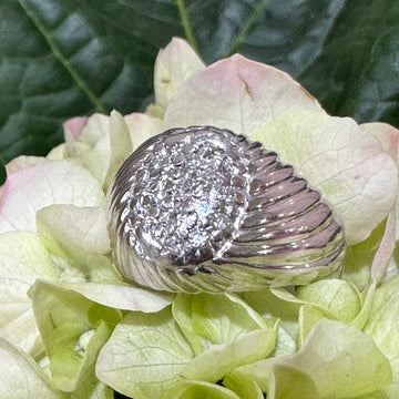 14 Karat White Gold Diamond Fashion Ring