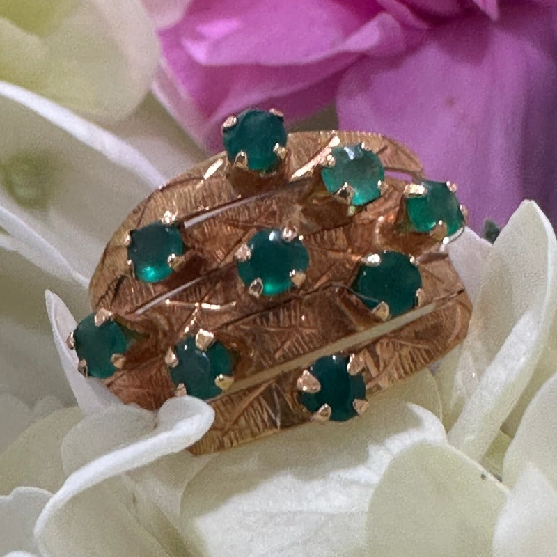 18 Karat Yellow Gold Harem Ring