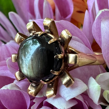 Vintage Brown Star Sapphire Fashion Ring