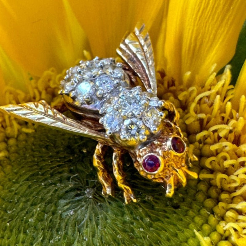 Cartier Diamond Bumble Bee Pin