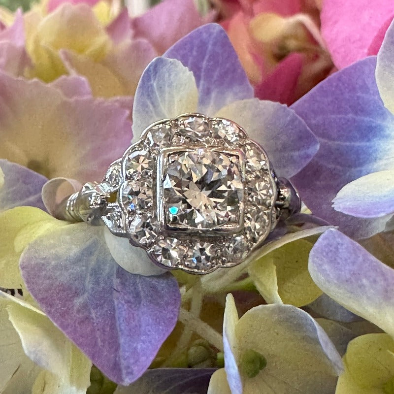 Platinum Lady's Diamond Engagement Ring