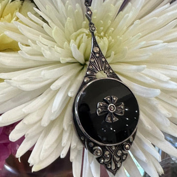 Sterling Silver Marcasite Pendant