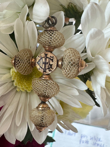 15 Karat Yellow Gold Victorian Hair Cross  # 435-00008