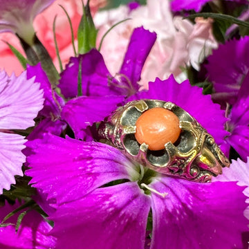 Victorian Coral Ring