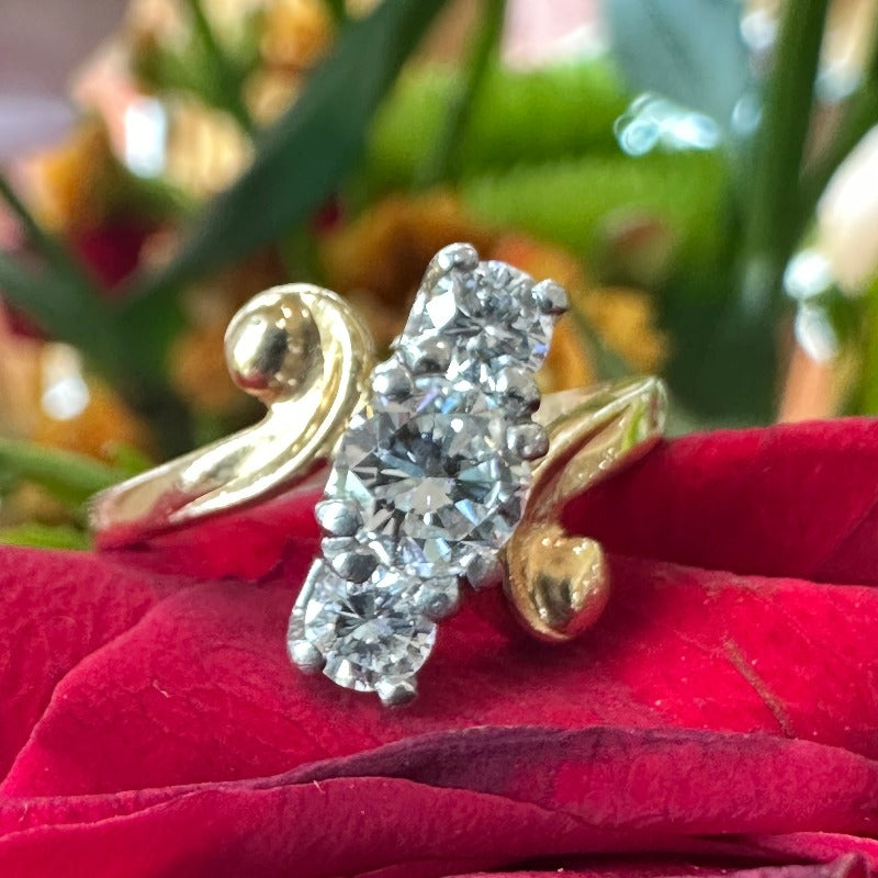3 Stone Diamond Fashion Ring