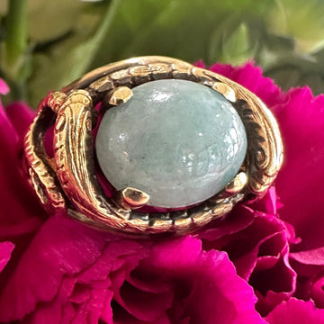 Green Agate Ring